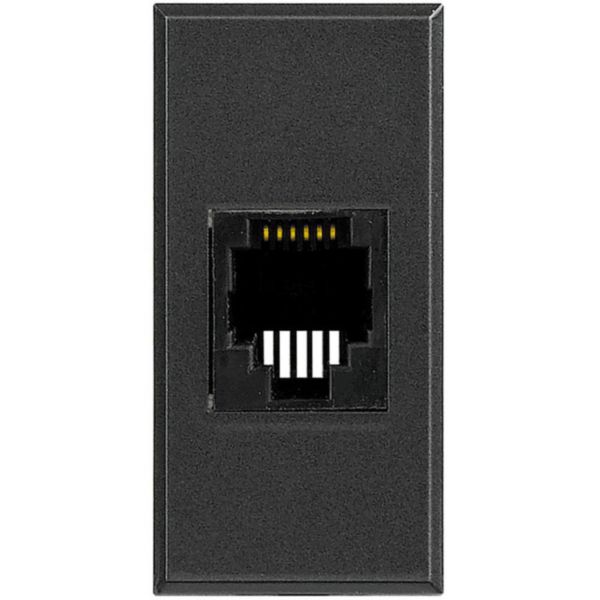 RJ45 connector category 6 UTP - connection type 110 IDC - anthracite