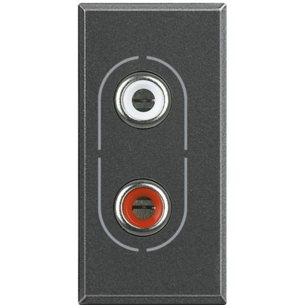 Socket for audio - 2 connectors RCA