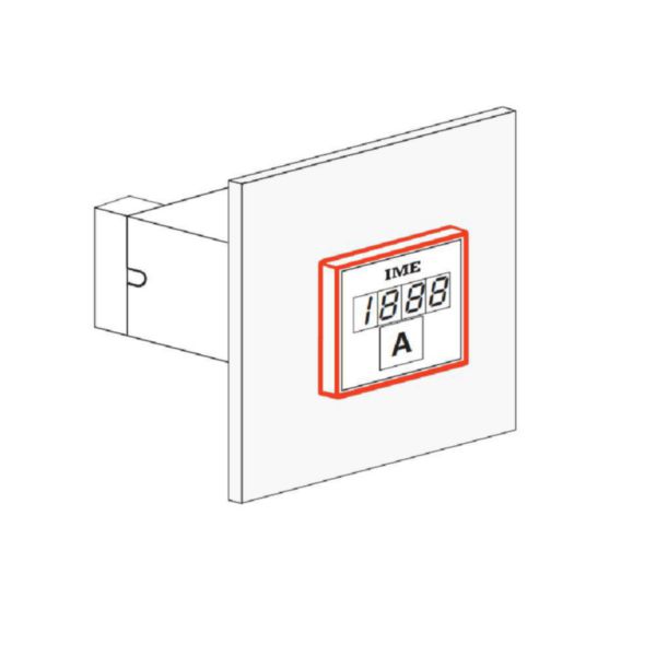 Protection front cover IP54 for digital indicators 96x96mm