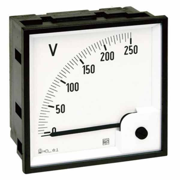 Voltmeter DC RQ72M - (by transducers) - Vn: 100÷0÷100mV