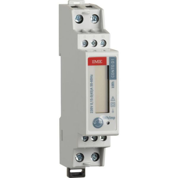 Single-phase energy meter 45/Wh max 5A 230V Modbus 1 module