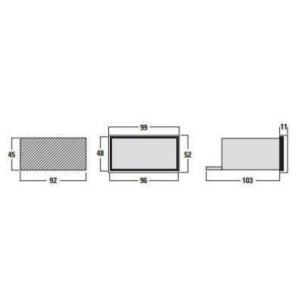 Digital voltmeter/ammeter current DGP96 (by CT) or voltmeter AC (direct)
