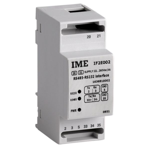 Communication interface for conversion RS485/RS232 and RS232/RS485 - Aux: 110÷265Vac