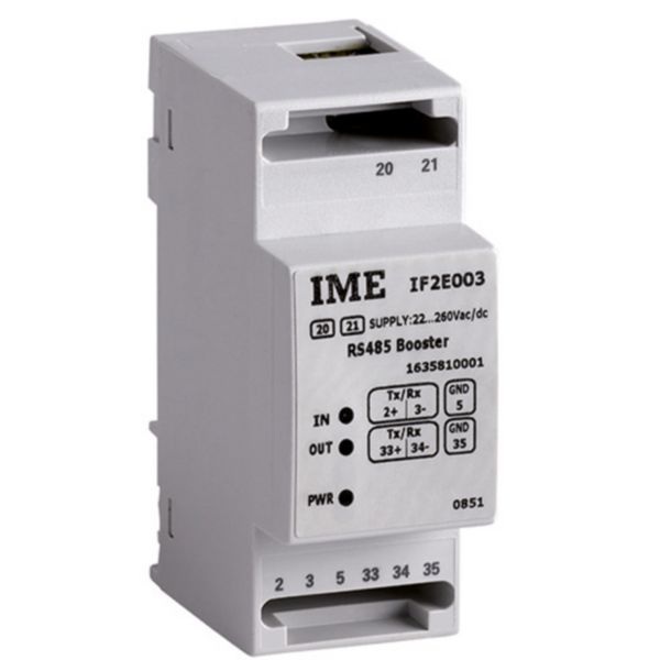 Communication interface for repetition RS485 - Aux: 110÷265Vac