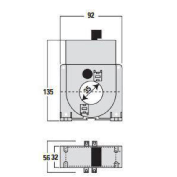 TT35A - Current transformer with integrated transducer - Aux: 230Vac