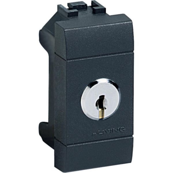 2-way switch 1P 16A 250 Vac with removable key in ON and OFF position - key for every device