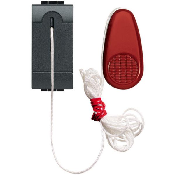 Cord pushbutton 1P NO 10 V 230 Vac for bathroom alarm