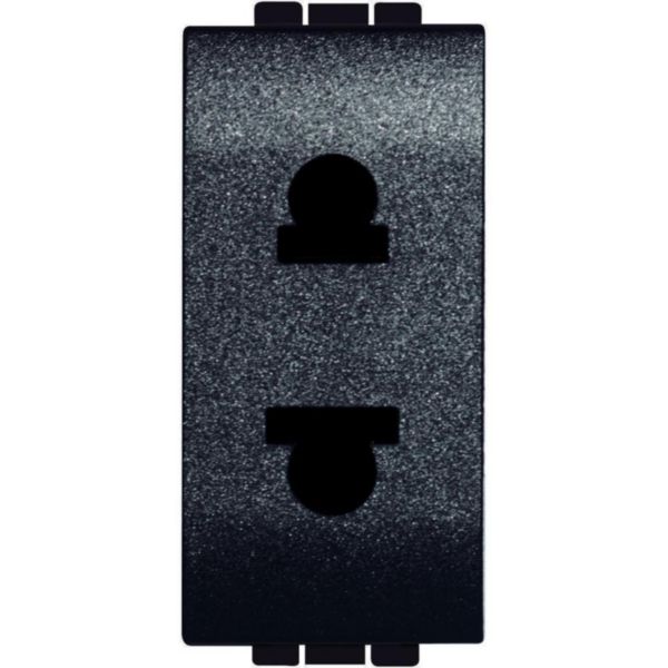 Socket 2P 16A 127/250 Vac - euroamerican standard - shielded tulip contacts