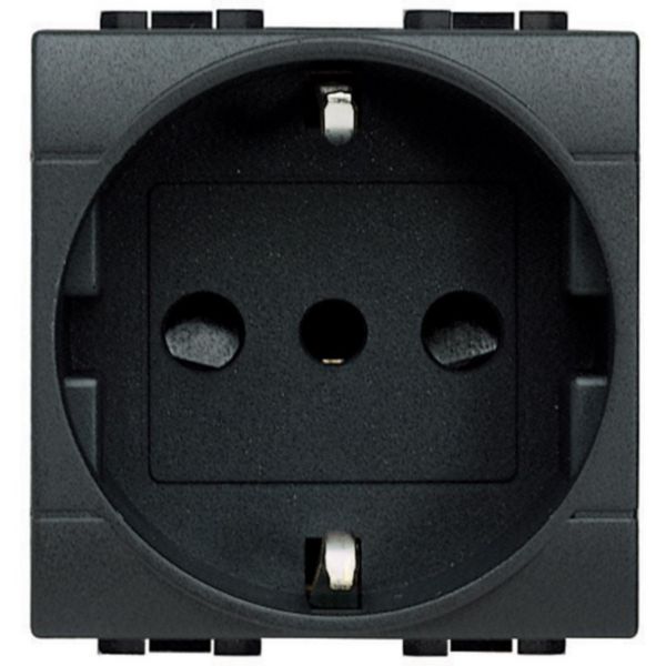 Socket P30 2P+T 16A 250 Vac - German standard and Plugs 10A with pins aligned