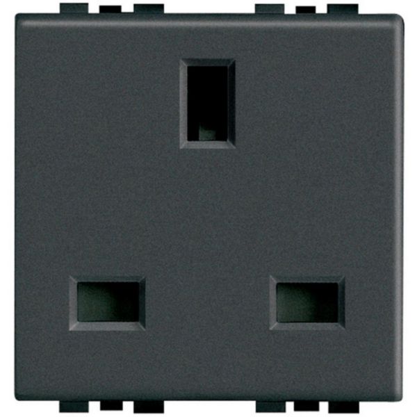 Socket modular 2P+T 13A 250 Vac British standard