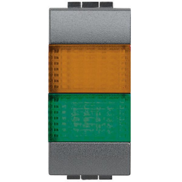 Lamp carrier with Lights orange/green