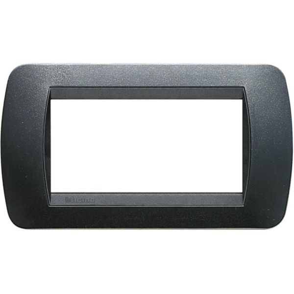 Cover plate 4 modules - dark steel