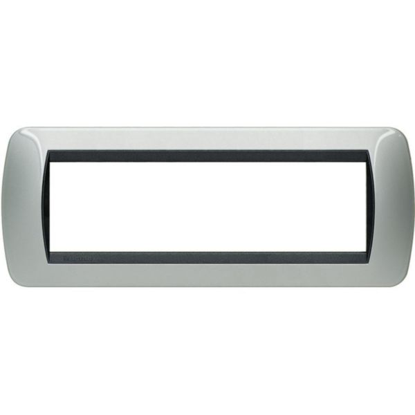 Cover plate 7 modules - aluminium