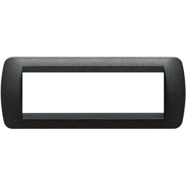 Cover plate 7 modules - graphite Black