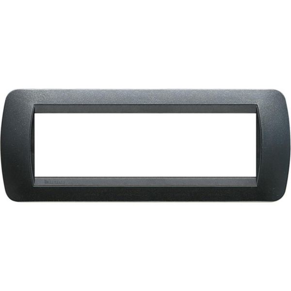 Cover plate 7 modules - dark steel