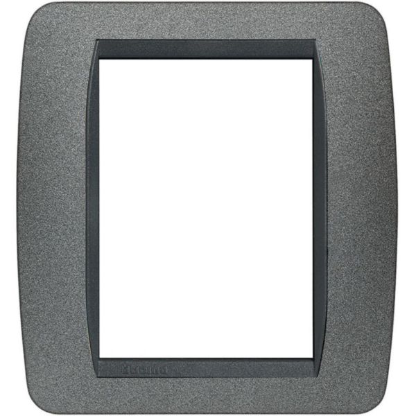 Cover plate 3+3 modules - graphite