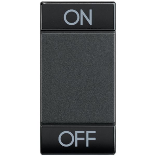 Key cover for 2 functions with illuminated lens - with screen printing ON OFF