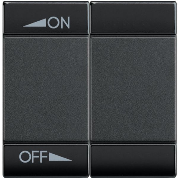 Key cover for 2 functions with with screen printing ON OFF and setting