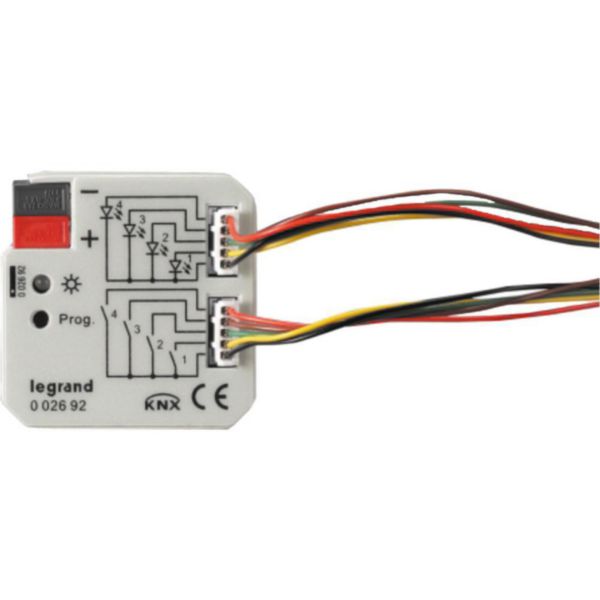 Contact interface KNX 4 input channels and 4 output.