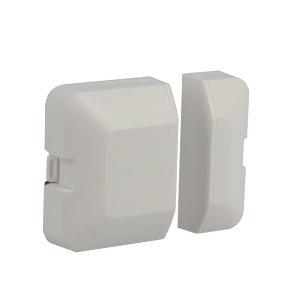 Magnetic contact connected sensor, white colour, for doors and windows