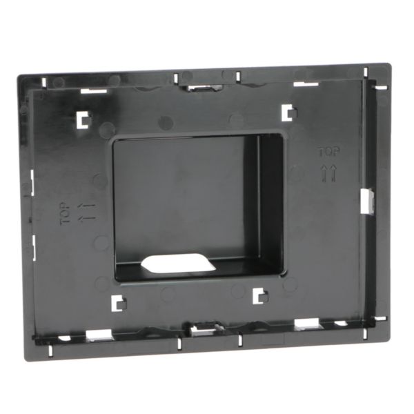 Plastic support for flat mounting.
