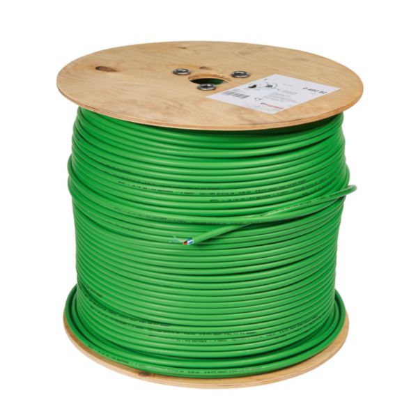 KNX cable with double pair of twisted conductors (red-Black and white-yellow) 500 metri.