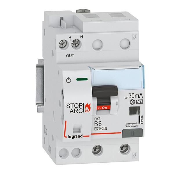 BTDIN Stop Arc with Rcbo 1P+N In= 6A, Idn 0,03A, Vn= 230/240Vac, Icn 10kA, curve B, type A