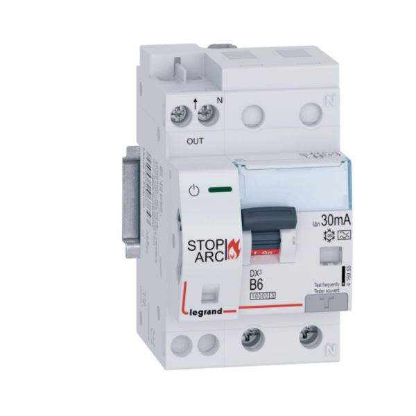 BTDIN Stop Arc with Rcbo 1P+N In= 6A, Idn 0,03A, Vn= 230/240Vac, Icn 10kA, curve B, type A