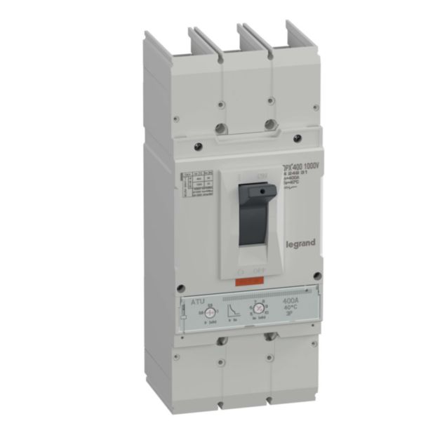 Mccb DPX3 3P  400A, 1000Vac, 25kA