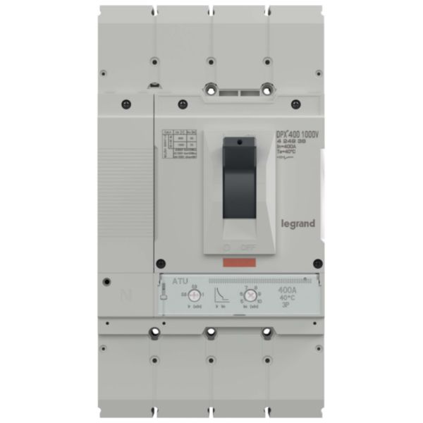 Mccb DPX3 4P  400A, 1000Vac, 25kA