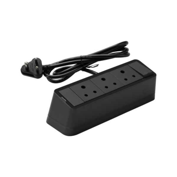 8M-Desktop Power Center Socket-Chic Grey