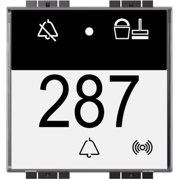 Hotel Room Management - Badge reader RFID + Light indicator "not disturb" and "make up the room" and ring-pushbutton