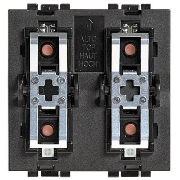 Command with 3 buttons and 3 two-color LED for shutter actuators LN4661M2 or DIN module F401.