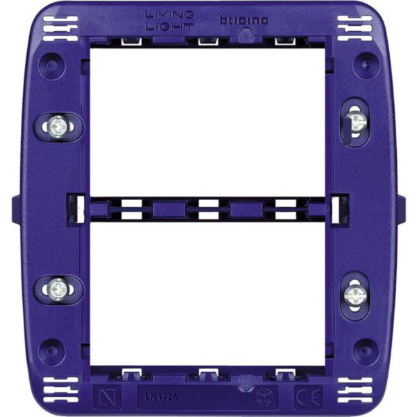 Support for round Cover plates, square and Living International - fixing with screws