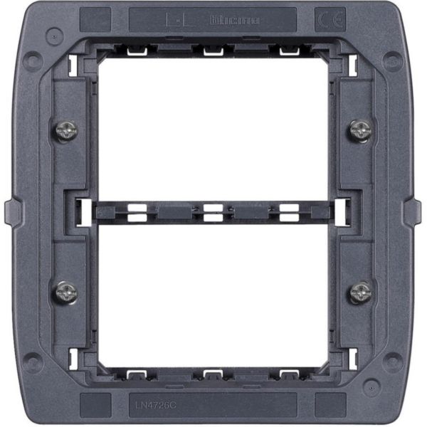 Support in resin for Cover plates AIR - fixing with screws - 3+3 modules