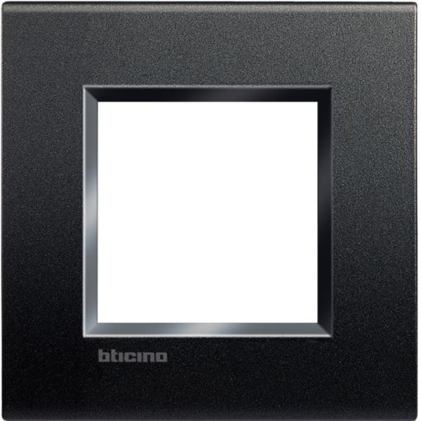 Square cover plate 2 modules - anthracite