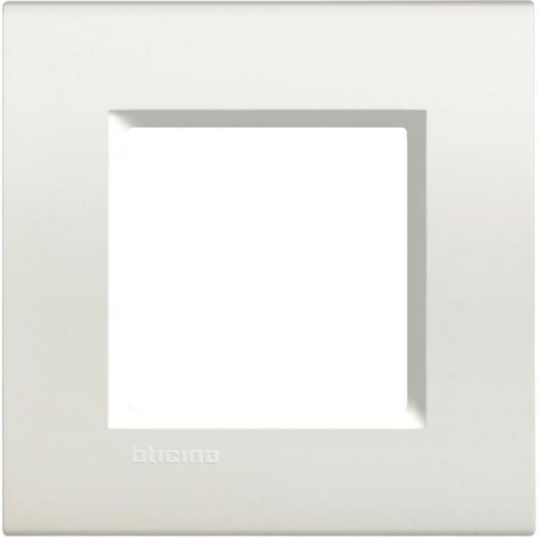 Square cover plate 2 modules - white