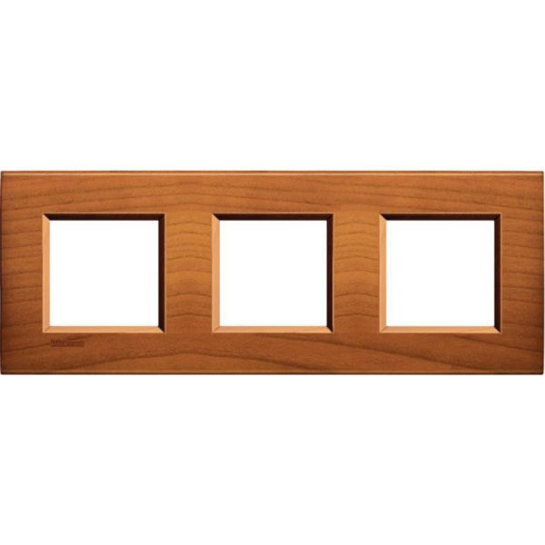 Square cover plate 2x3P 71mm Cherrywood