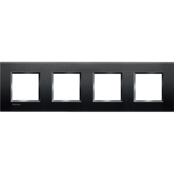 Square cover plate 2x4P 71mm Anthracite