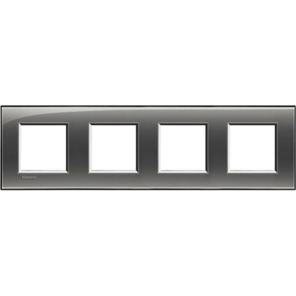 Square cover plate 2x4P 71mm London fog