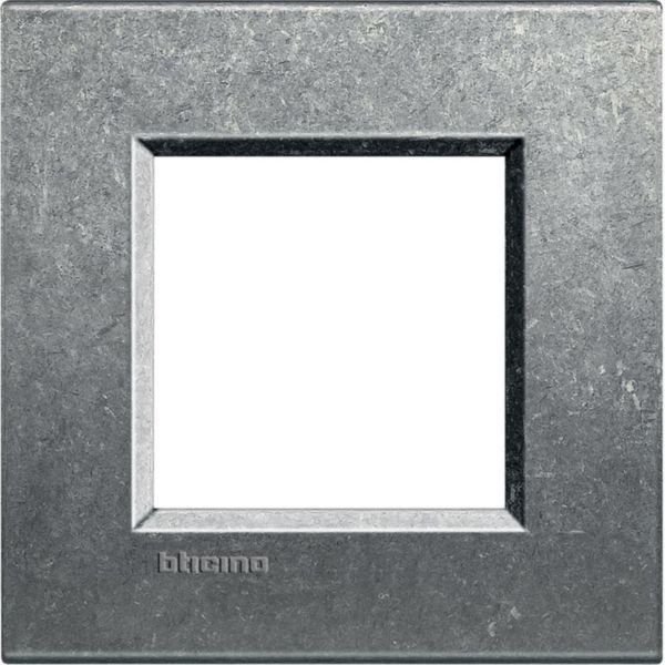 Square cover plate 2 modules - native