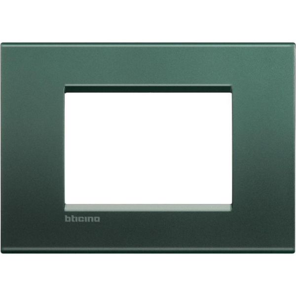 Square cover plate 3 modules  - park