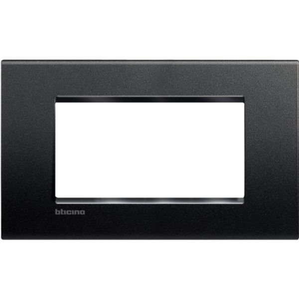 Square cover plate 4 modules - anthracite