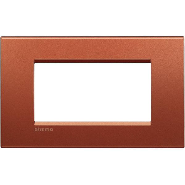 Square cover plate 4 modules - brick