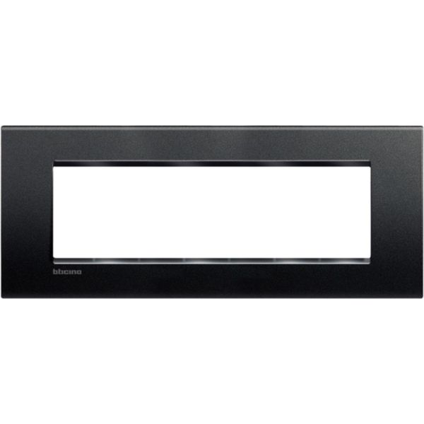 Square cover plate 7 modules - anthracite