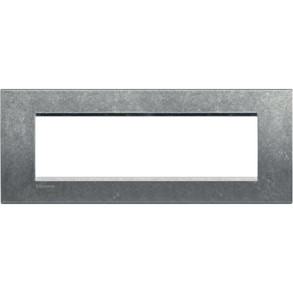 Square cover plate 7 modules - native