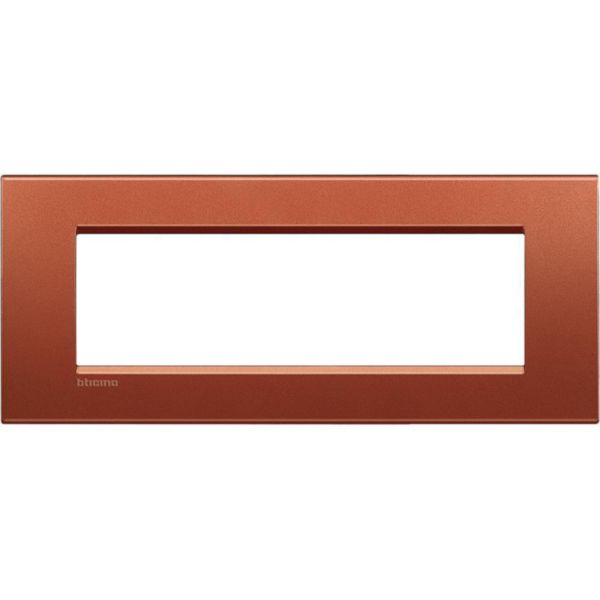 Square cover plate 7 modules - brick