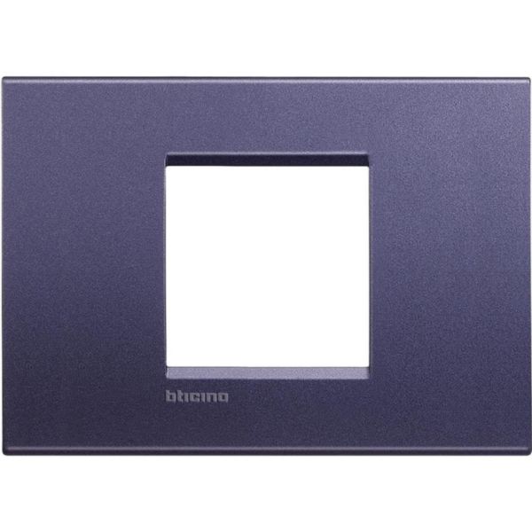 Square cover plate 2 modules centred - club