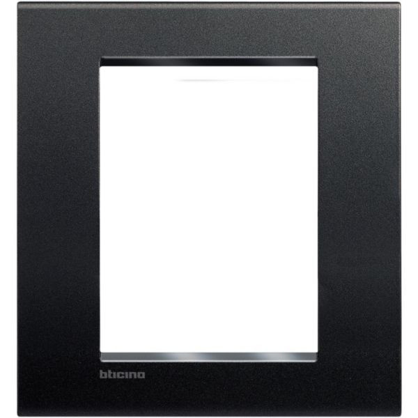 Square cover plate 3+3 modules - anthracite
