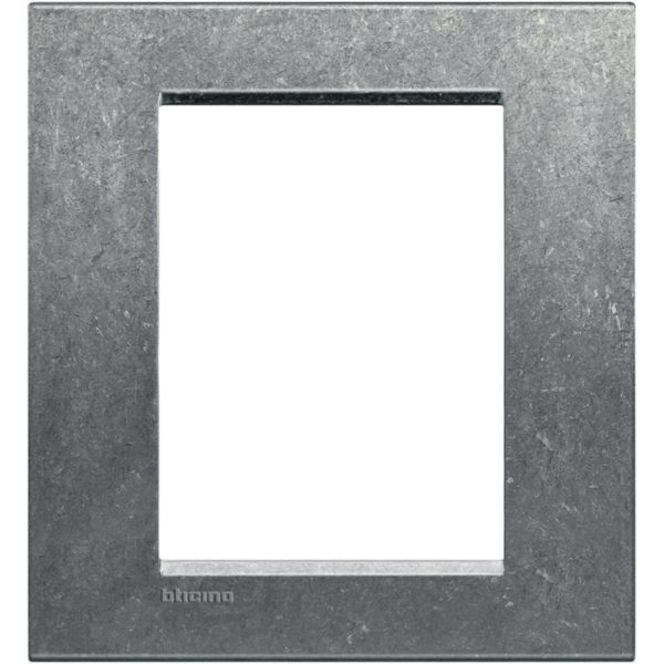 Square cover plate 3+3 modules - native